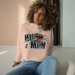 HUH MAN Crop Hoodie